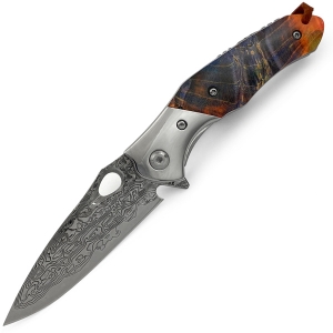 Нож Damascus Colorful Flipper TC033