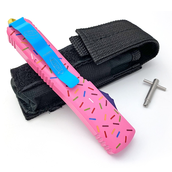 New Exclusive Dessert Warrior Ultratech Donut Pink Automatic Knife