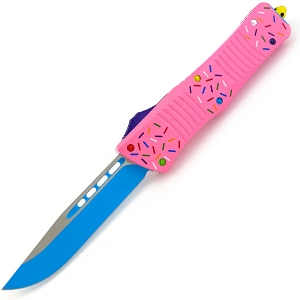 Ніж Microtech Combat Troodon Donut Pink Drop-Point (Replica)