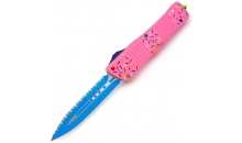 Ніж Microtech Combat Troodon Donut Pink Serrated Dagger (Replica)