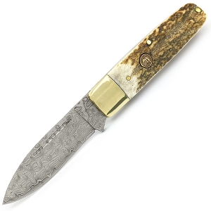 Ніж Hen & Rooster Deer Stag One Blade Damascus (Replica)