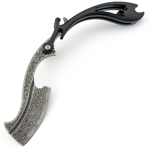 Небезпечна бритва Elegant Damascus G10