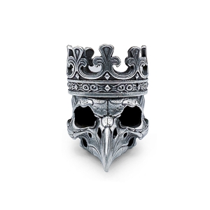 Бусина для темляка Череп короля воронів
